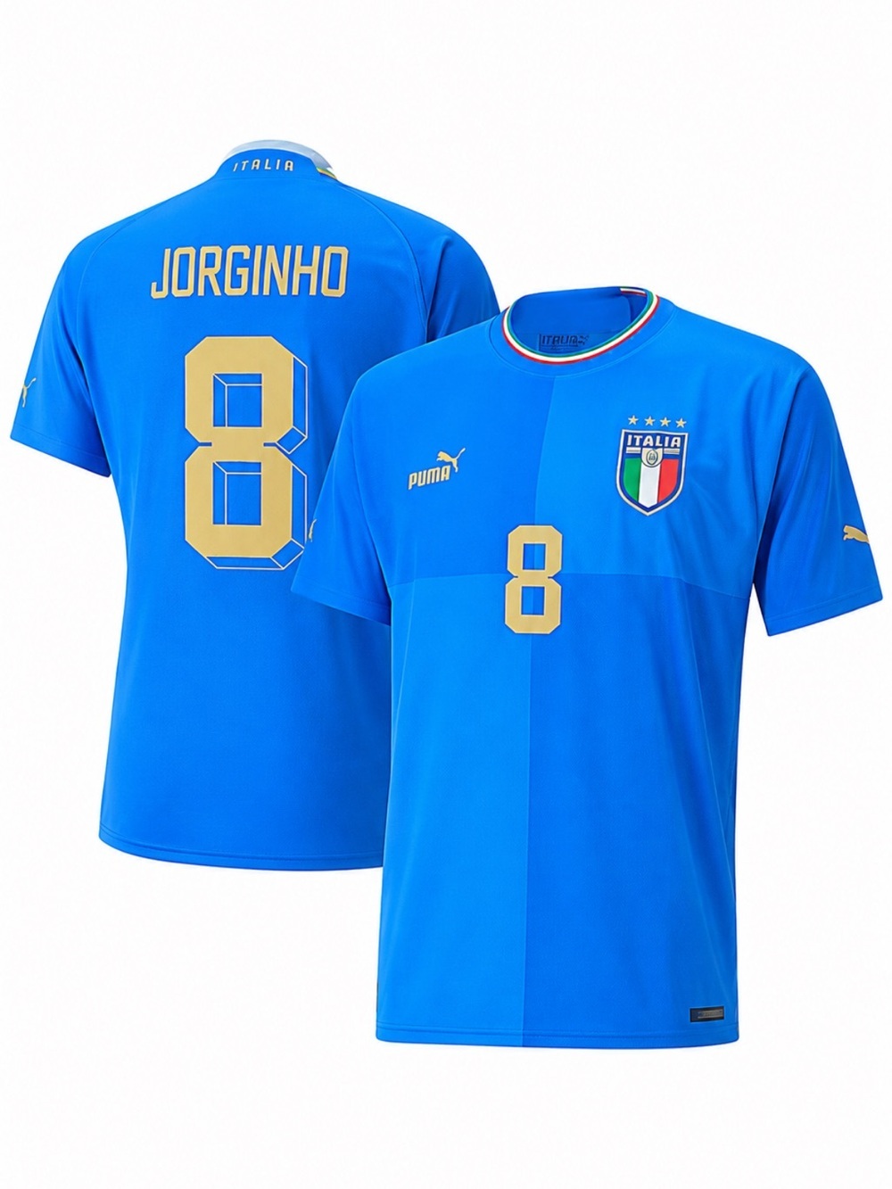 Puma Italy FIGC Jorginho #8 Authentic Player Jersey 2022/23 Home Men’s 3XL EUC!